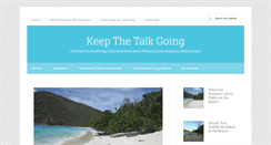 Desktop Screenshot of keepthetalkgoing.com