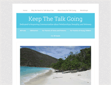 Tablet Screenshot of keepthetalkgoing.com